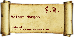 Volent Morgan névjegykártya